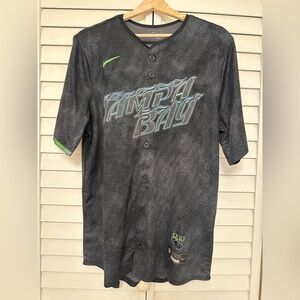 Brand New Nike Tampa Bay Rays Button-Up Jersey Díaz #2